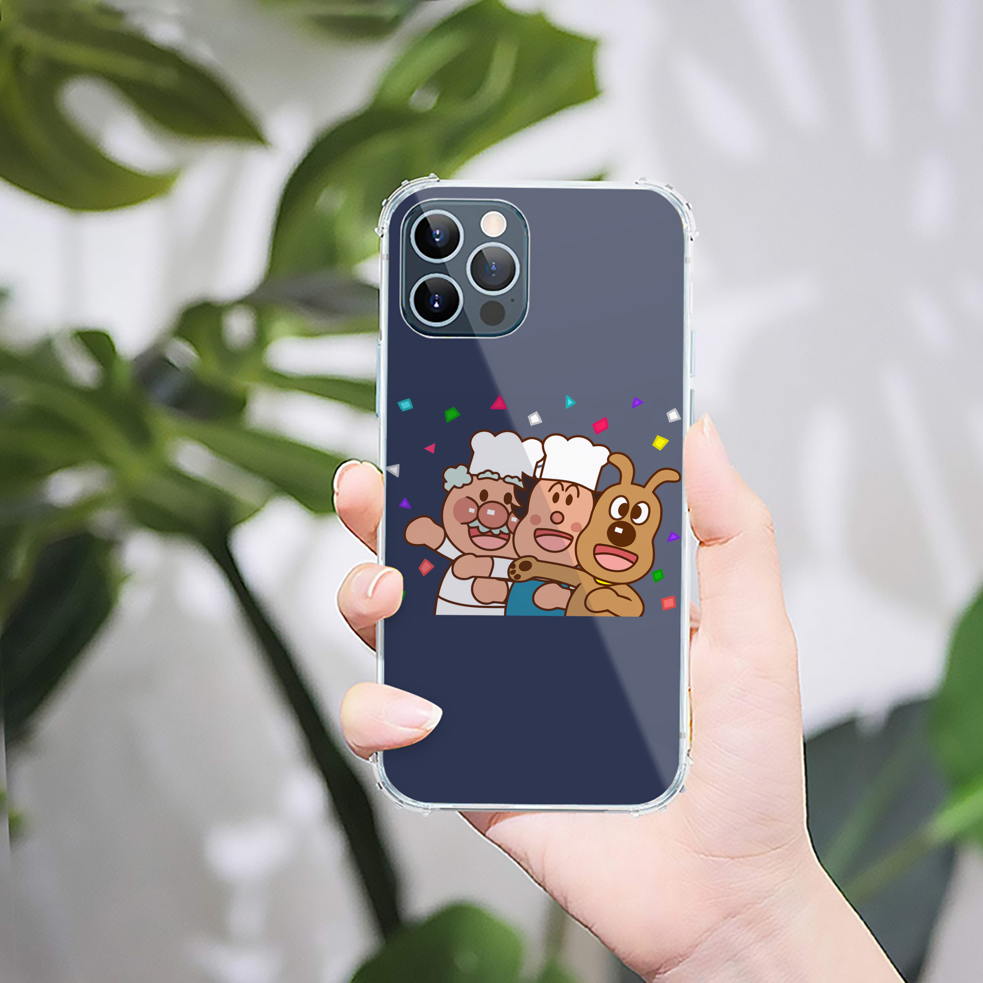 （画像用） アンパンマン Anpanman 【iPhone 12シリーズ対応】透明スマホケース（クリアソフトケース）